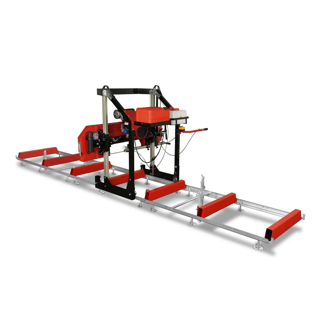 36" MAX Portable Sawmill,  25HP 688cc HONDA GX690 V-Twin Engine,  35" Board Width,  20' Track Length,  (10 Blades Included)
