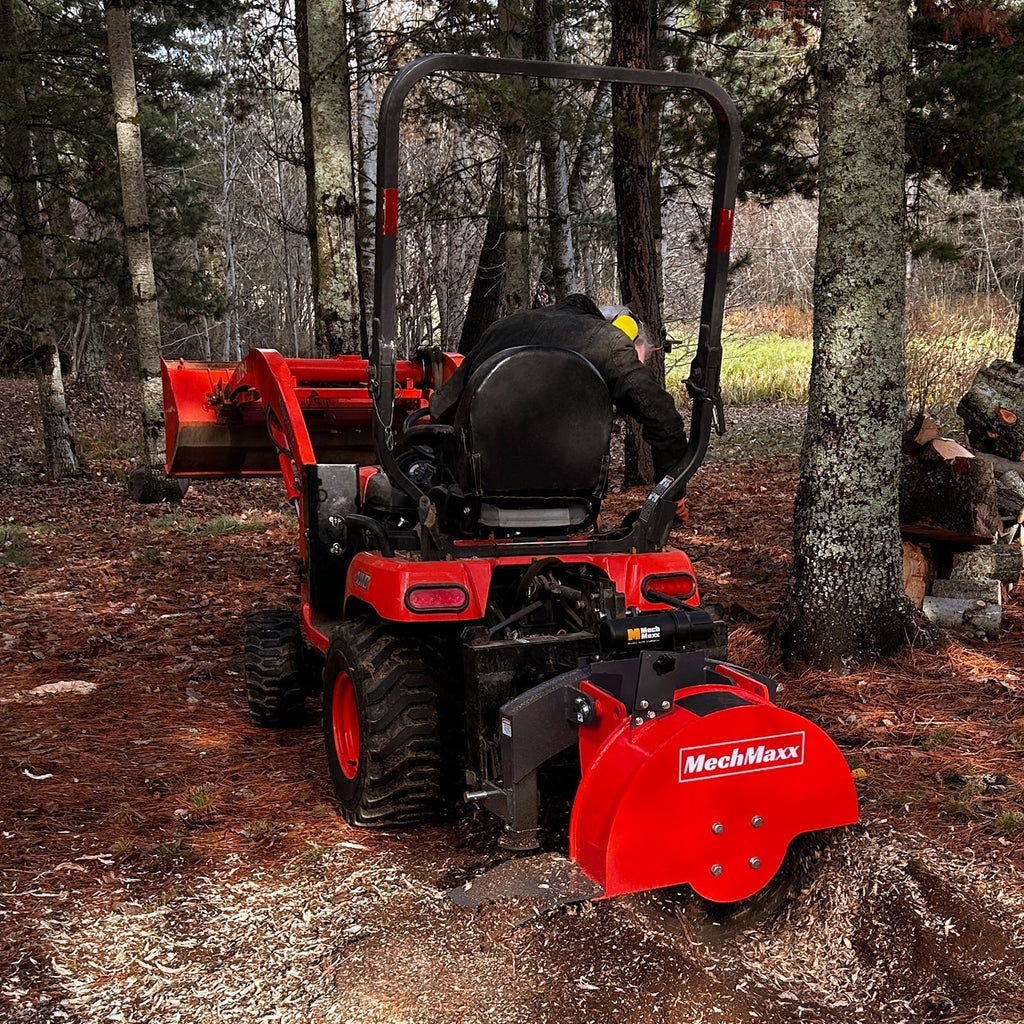 3-Point PTO Stump Grinder with 34 Carbide Teeth (PTO Shaft Included with Slip Clutch),  for 15-45HP Tractor,