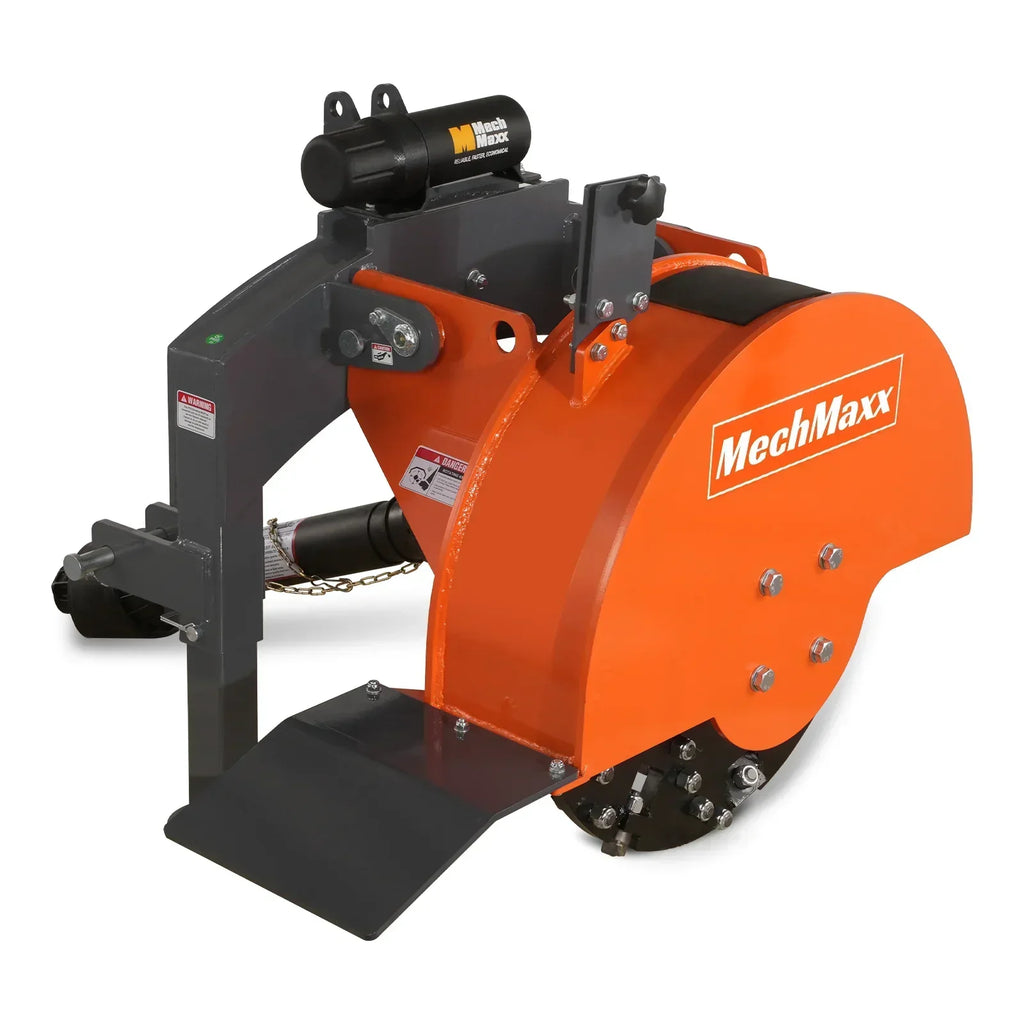 3-Point PTO Stump Grinder with 34 Carbide Teeth (PTO Shaft Included with Slip Clutch),  for 15-45HP Tractor,